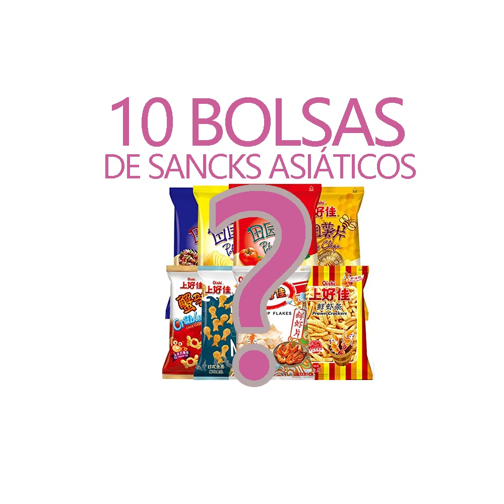 10 Bolsas Snack Asiáticos | Caja Sorpresa