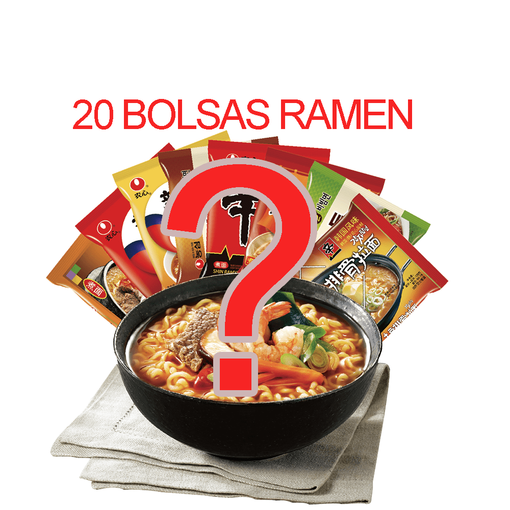 20 Bolsas Ramen| Caja Sorpresa