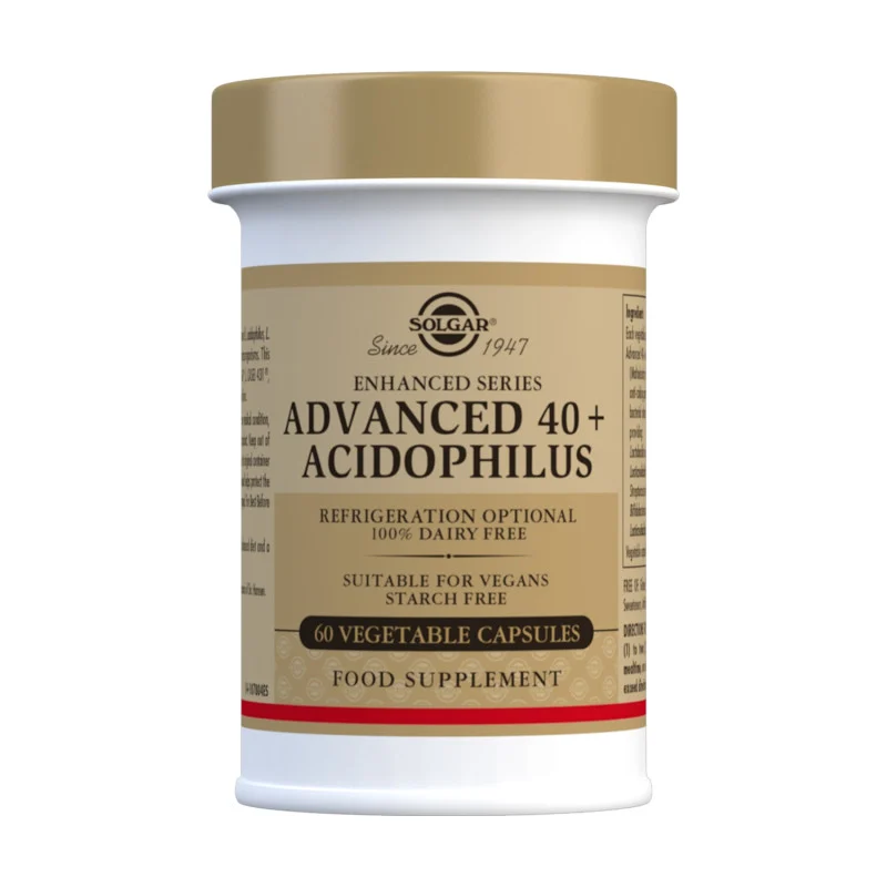 40 + Acidophilus Avanzado 120cap Vegetales