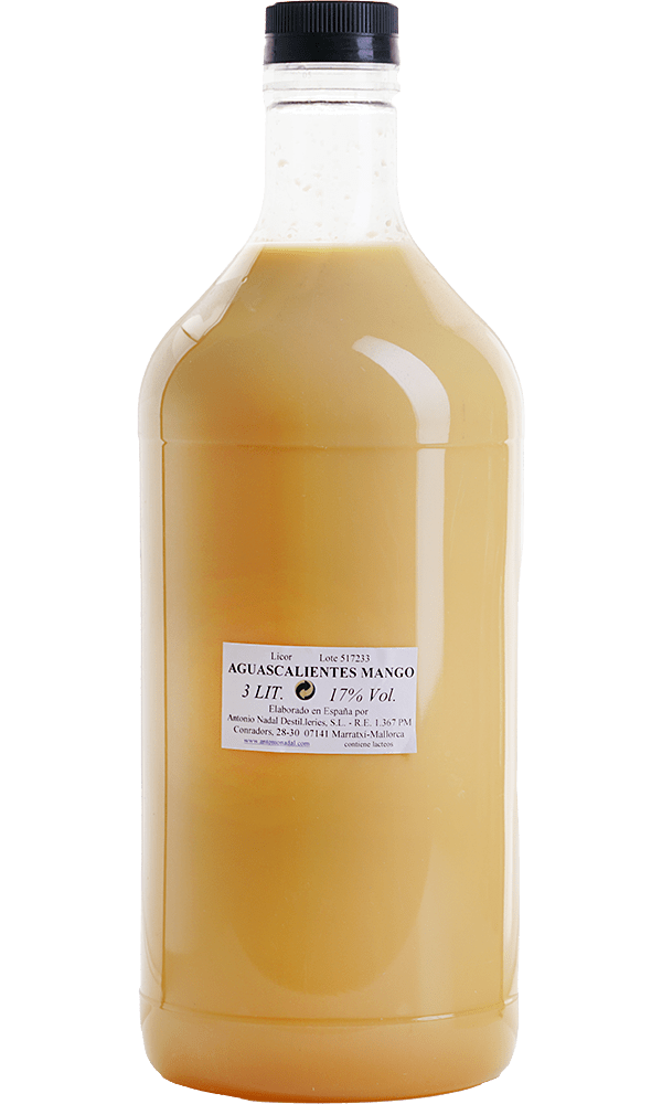 Aguascalientes Crema de Agave Mango 3 l. Plástico