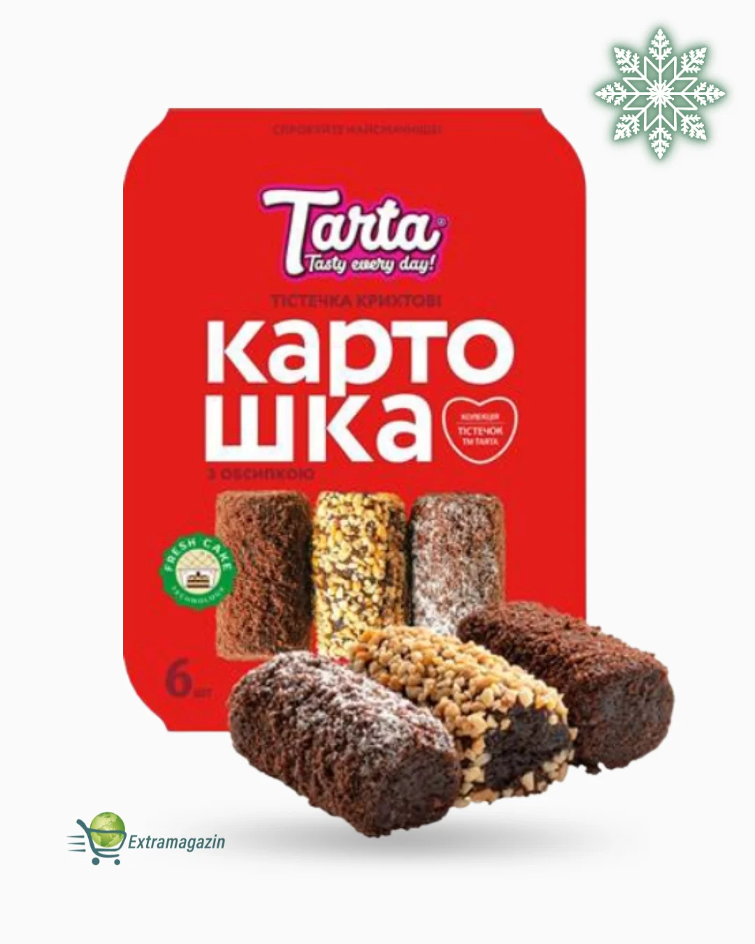 Пирожные "КАРТОШКА" с посыпкой замороженные 420г TARTA