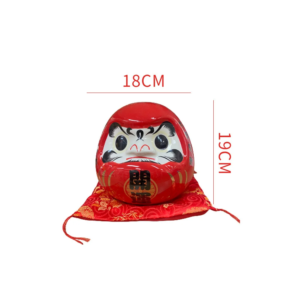 Hucha de Daruma Japonés Rojo