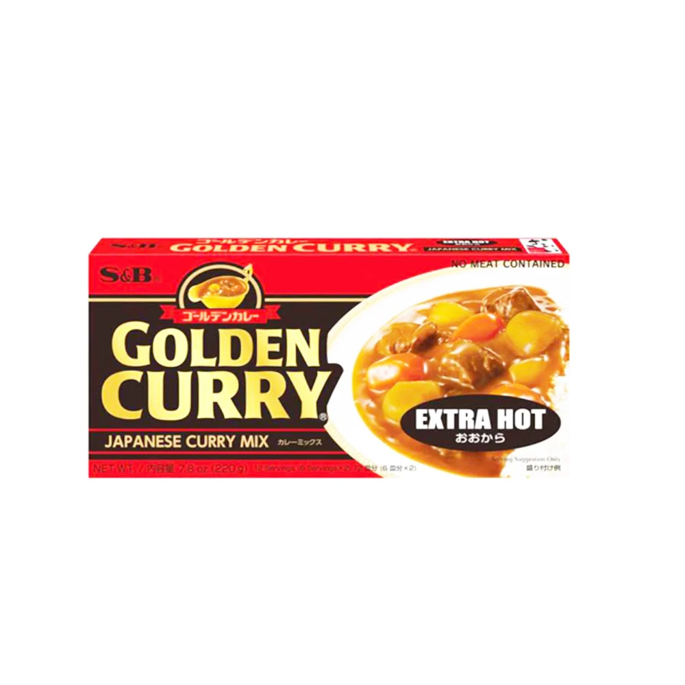 Golden Curry Pasta de Curry Extra Hot 220g S&B
