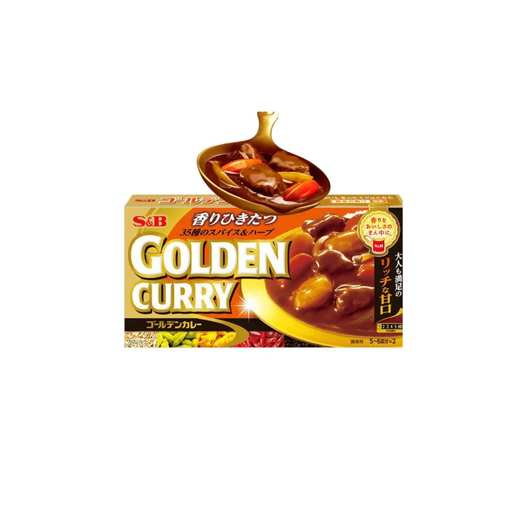 Tabletas pasta de curry Japonés dulce 198g