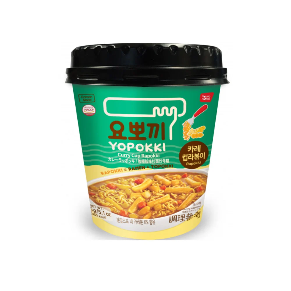 Yopokki Rabokki Ramen con Ttekbokki Sabor a A Curry 145g