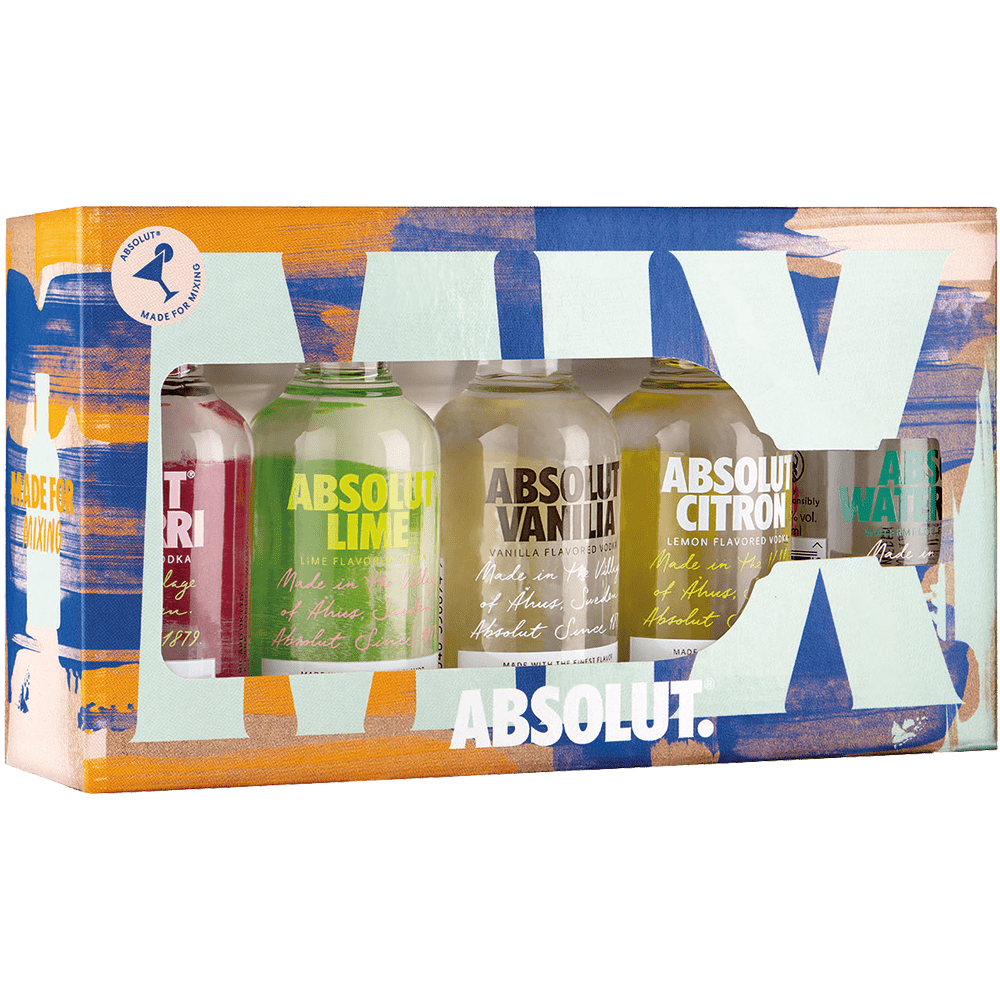 Absolut Pack 5 Sabores Miniatura 5cl