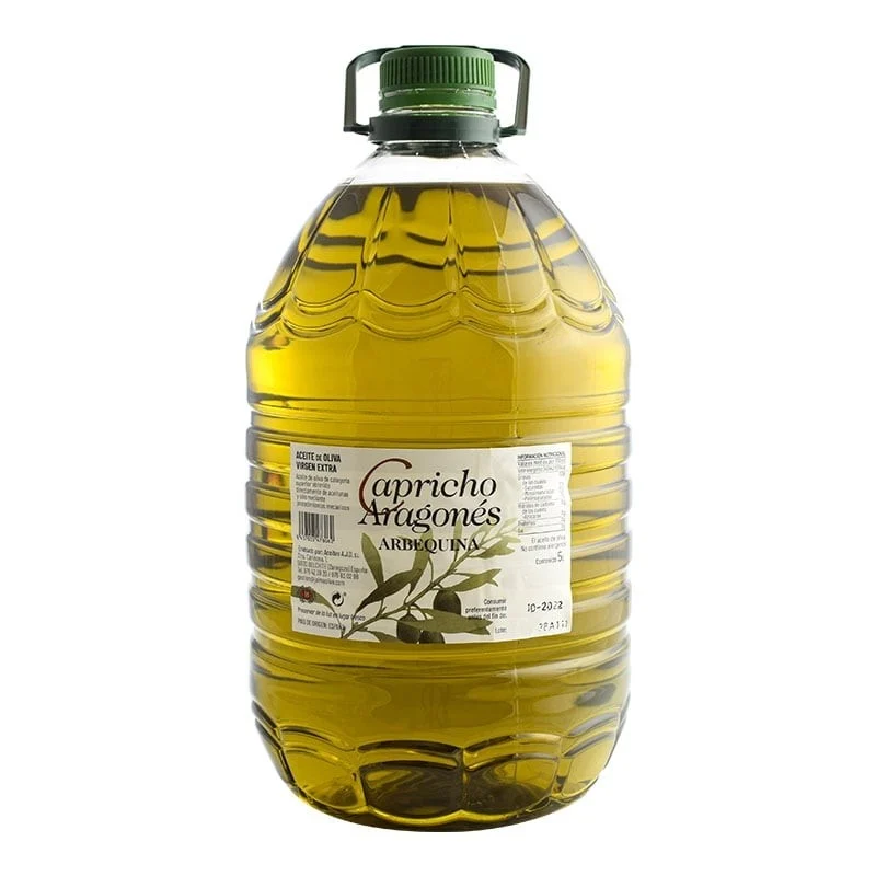 Aceite de oliva virgen extra Capricho Aragonés Arbequina 5 litros