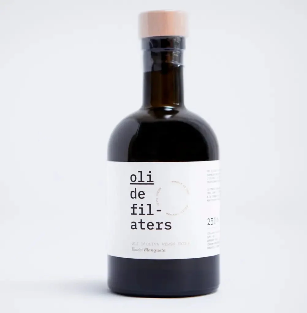 Aceite de oliva Virgen Extra variedad Blanqueta de Oli de Filaters, 250 ml