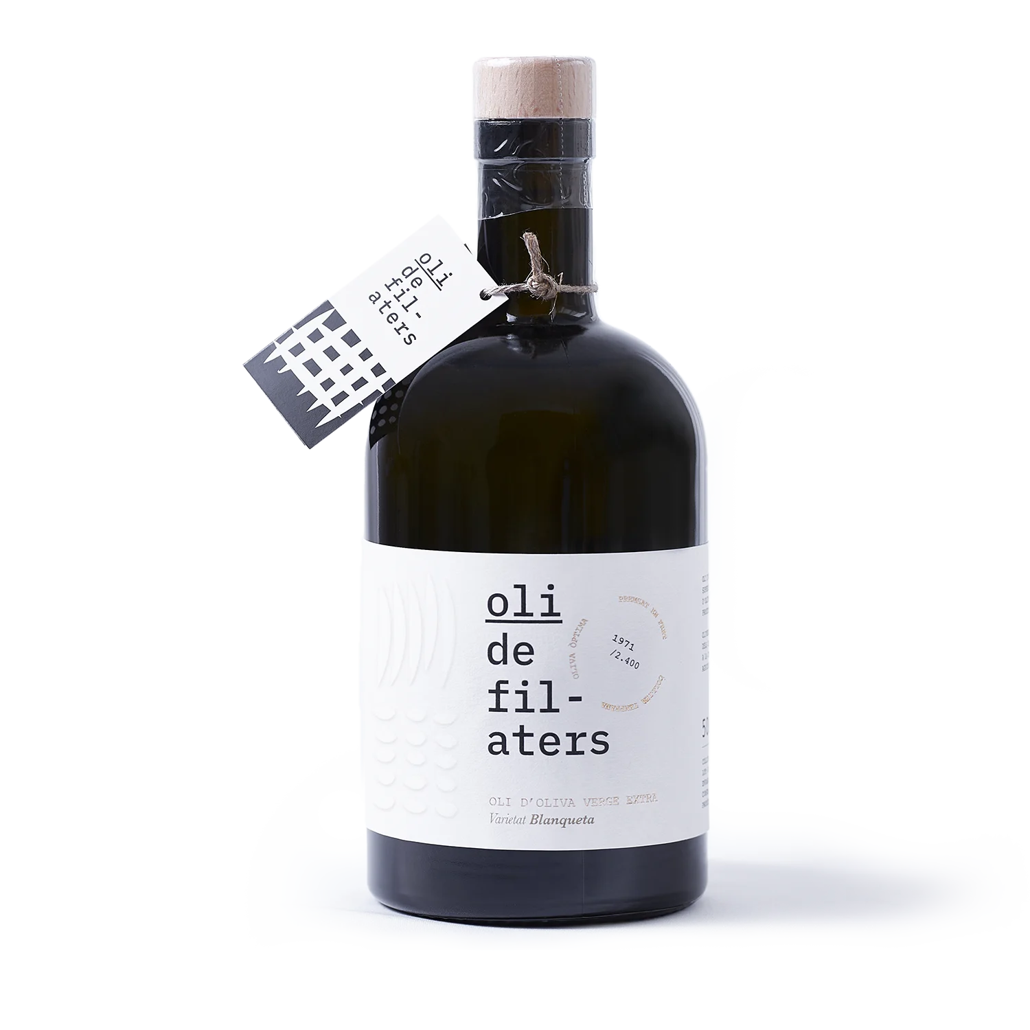 Aceite de oliva Virgen Extra variedad blanqueta de Oli de Filaters, 500 ml
