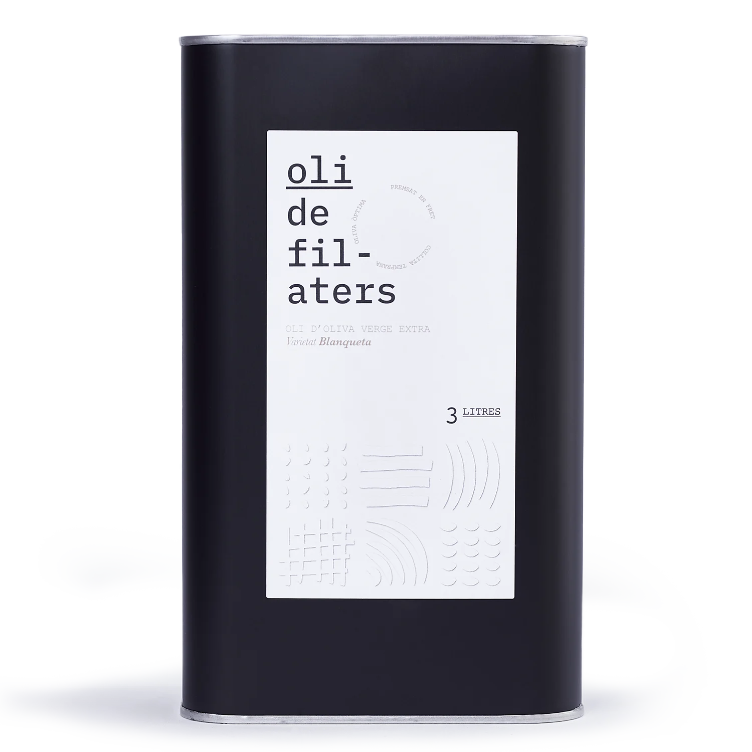 Aceite de oliva Virgen Extra variedad blanqueta de Oli de Filaters, llanda 3 L