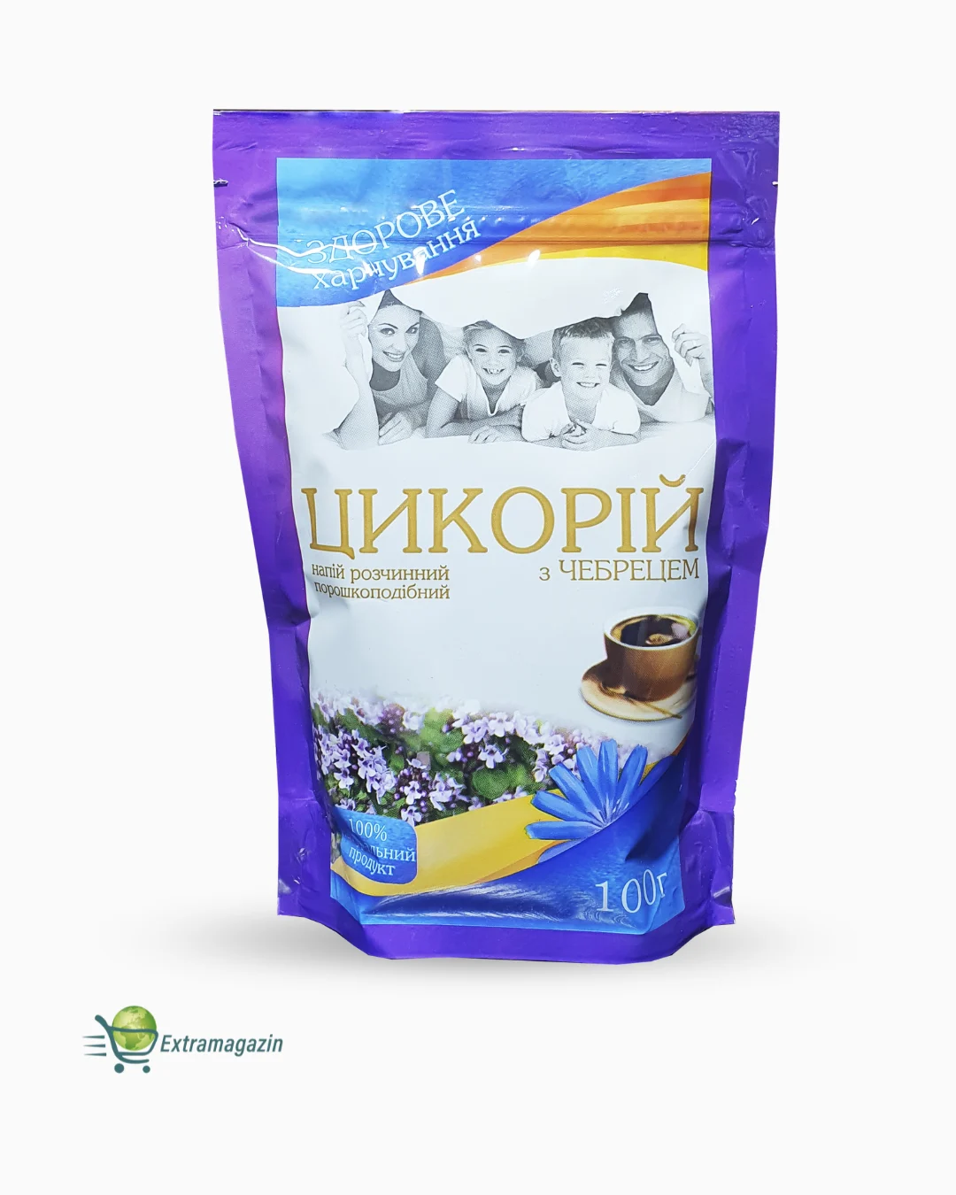 Achicoria soluble con tomillo 8x100g VERHOVYNKA