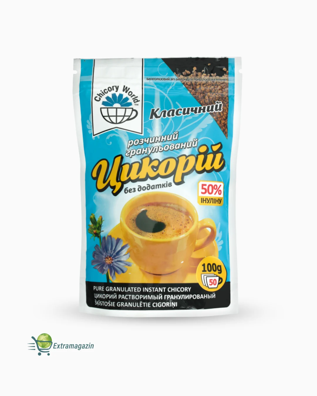 Achicoria soluble granulada Classic 10x100g CHICORY WORLD