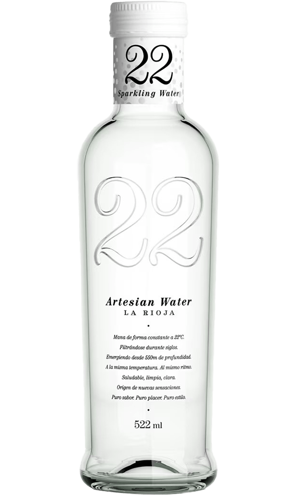 Agua 22 Artesian Con Gas Cristal 52cl. C-20