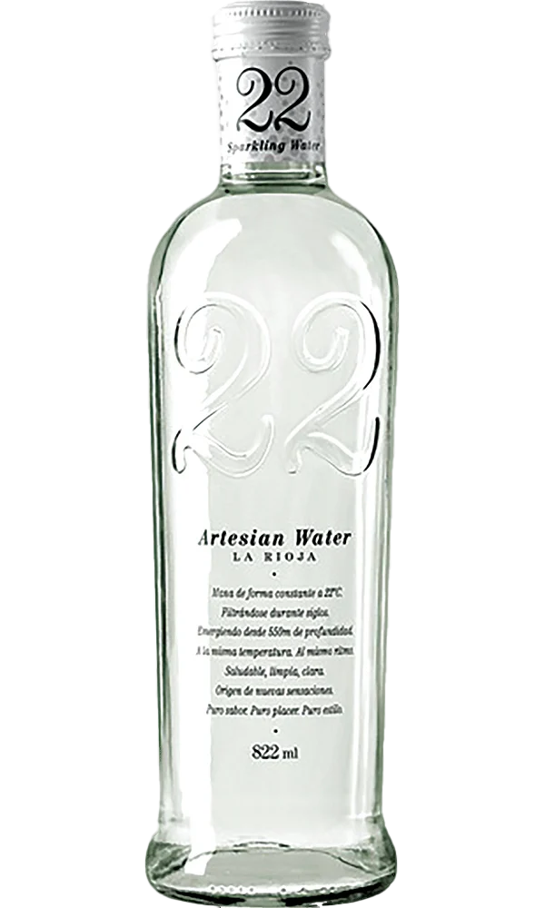 Agua Artesian 22 con Gas 82cl Caja 12 Botellas