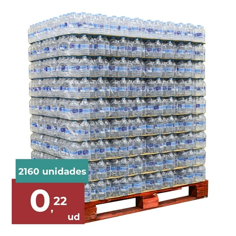 Agua mineral Aquadeus 330 ml palet 108 packs de 20 botellas