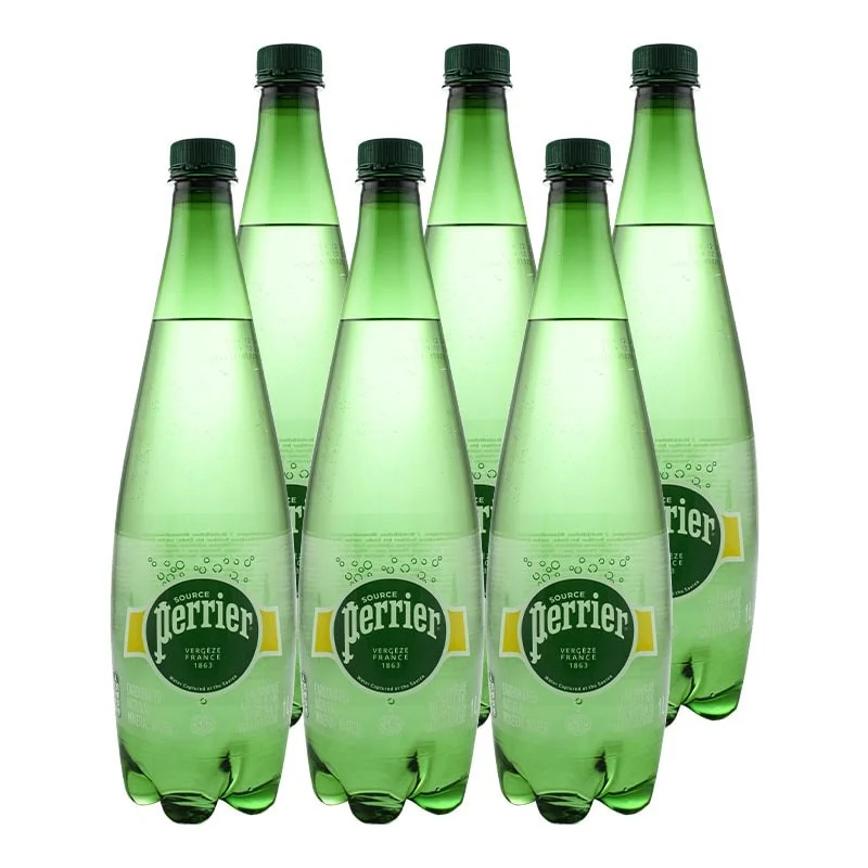Agua mineral con gas Perrier 1 litro pack 6 botellas
