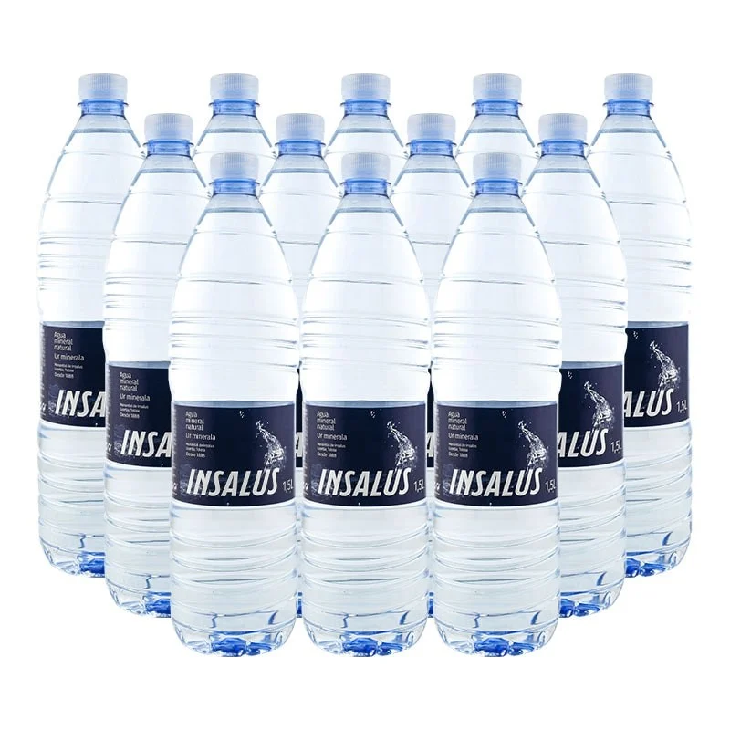 Agua mineral Insalus 1.5 litros pack 12 botellas