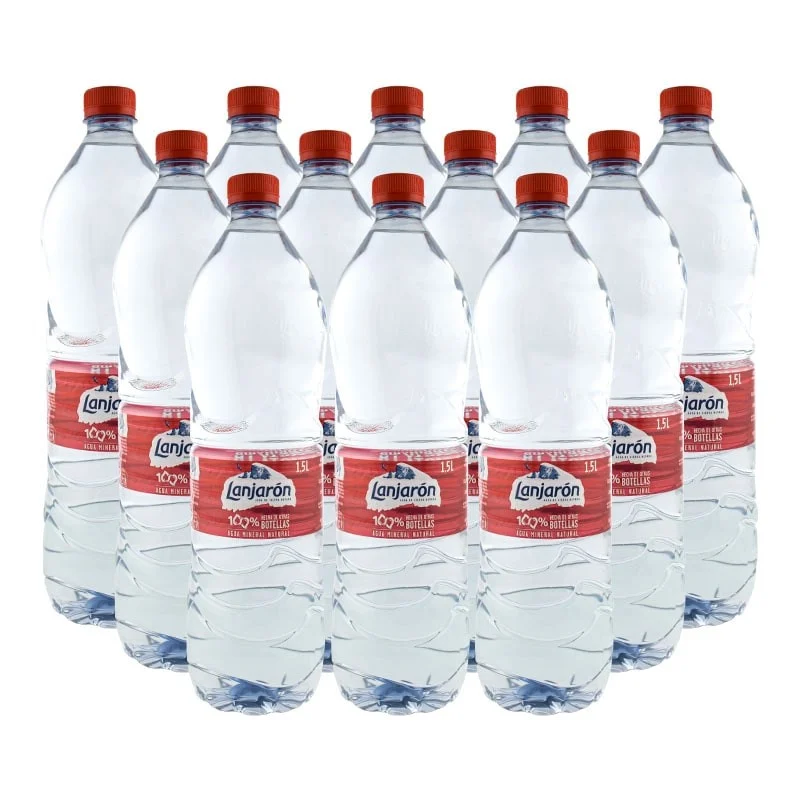 Agua mineral Lanjarón 1.5 litros 2 packs de 6 botellas