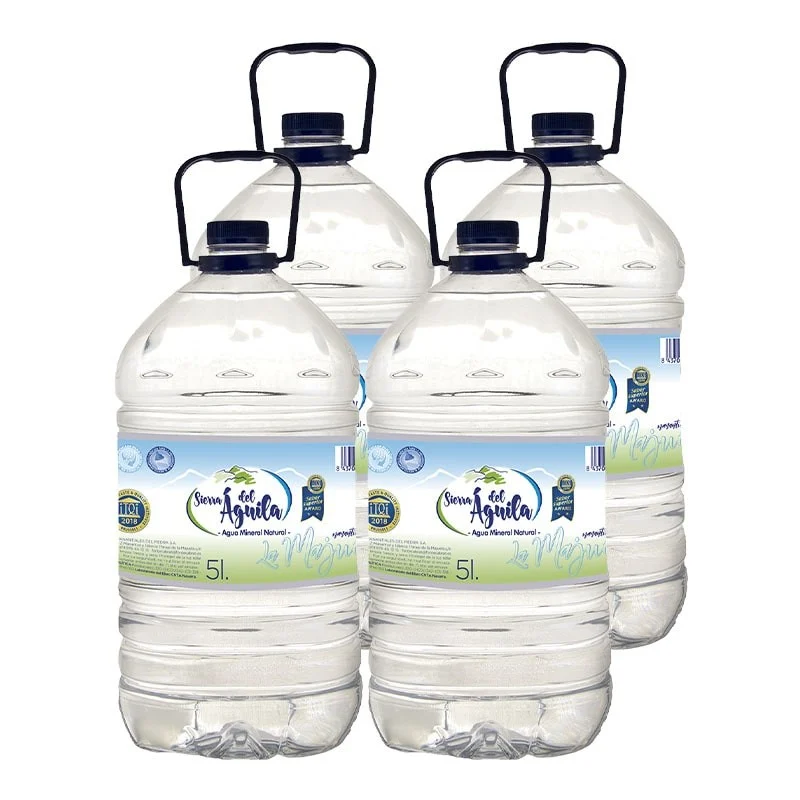 Agua mineral Sierra del Águila 5 litros pack 4 garrafas