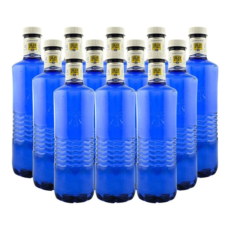 Agua mineral Solan de Cabras 1.5 litros 2 packs de 6 botellas