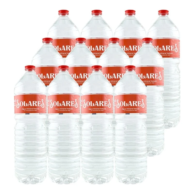 Agua mineral Solares 1.5 litros 2 packs de 6 botellas