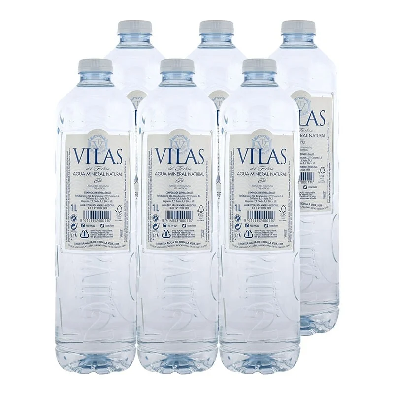 Agua mineral Vilas del Turbón 1 litro pack 6 botellas