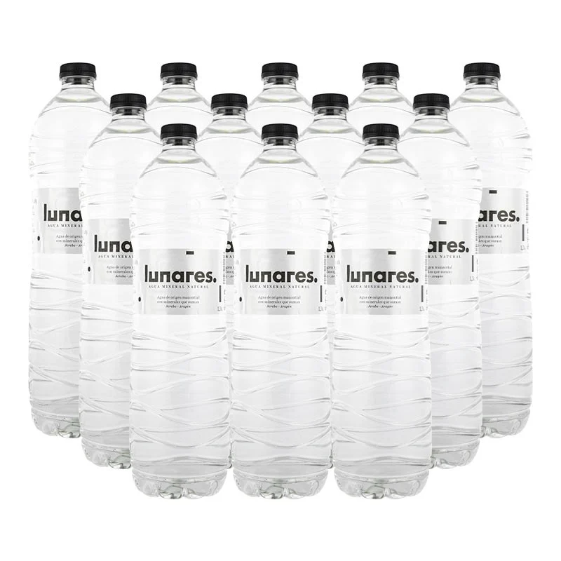 Agua potable preparada Lunares 1.5 litros 2 packs de 6 botellas