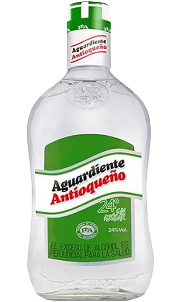 Aguardiente Antioqueño Verde Sin Azúcar 24% 70cl.