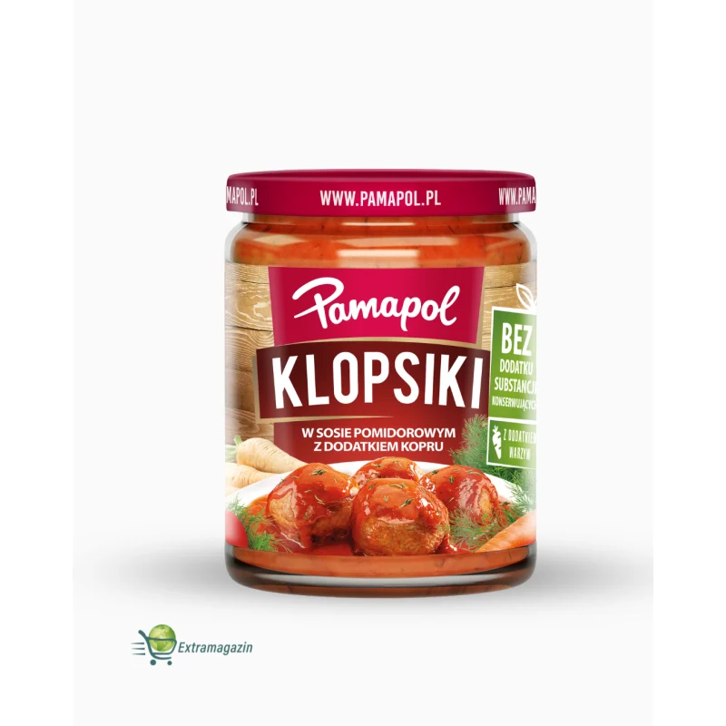 Albondigas en salsa de tomate "KLOPSIKI" 8x500g PAMAPOL