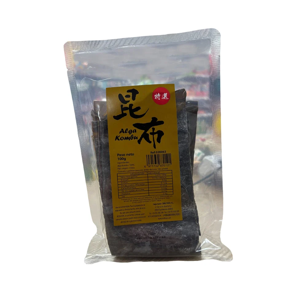 Alga Kombu Deshidratada 100g – Ideal para caldos japoneses y cocina asiática