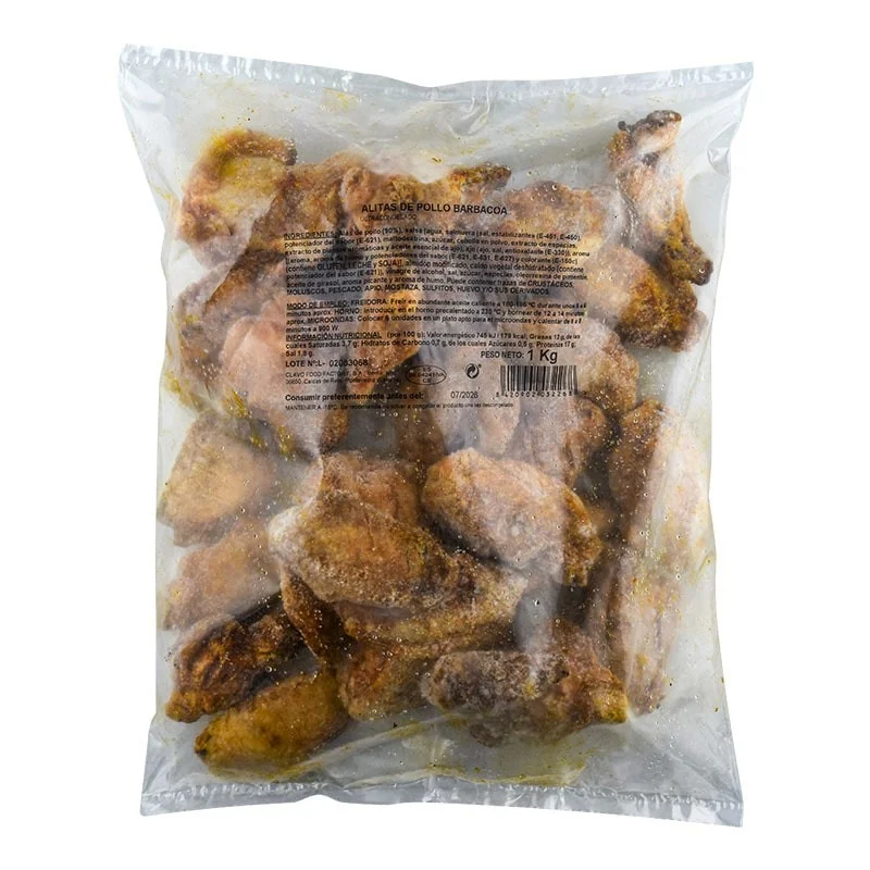Alitas de pollo barbacoa Clavo Food Factory 1 kg