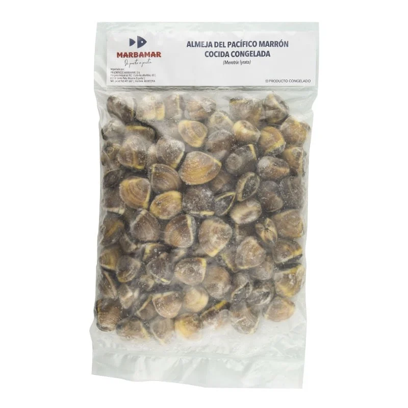 Almeja marrón entera cocida 60/80 piezas Marbamar 1 kg