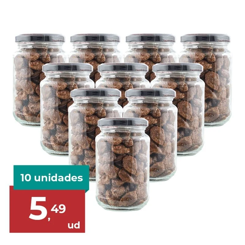 Almendras garrapiñadas Cachapa 190 g pack 10 tarros