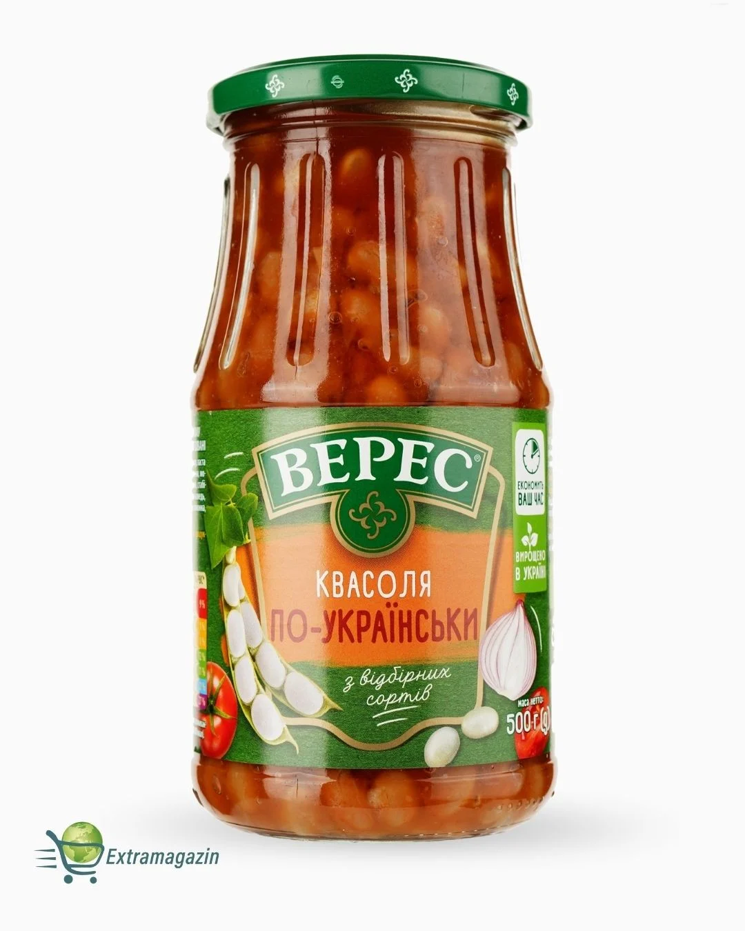 Alubias en salsa de tomate "PO UKRAINSKI" 12x500g VERES