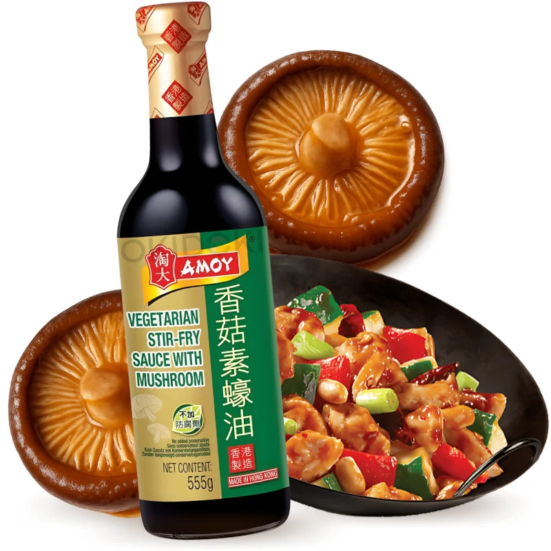 Amoy Wok Sauce for Vegetarian Stir-fries with Mushrooms 555g