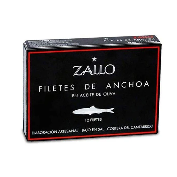 ANCHOAS DEL CANTABRICO ZALLO12 FILETES