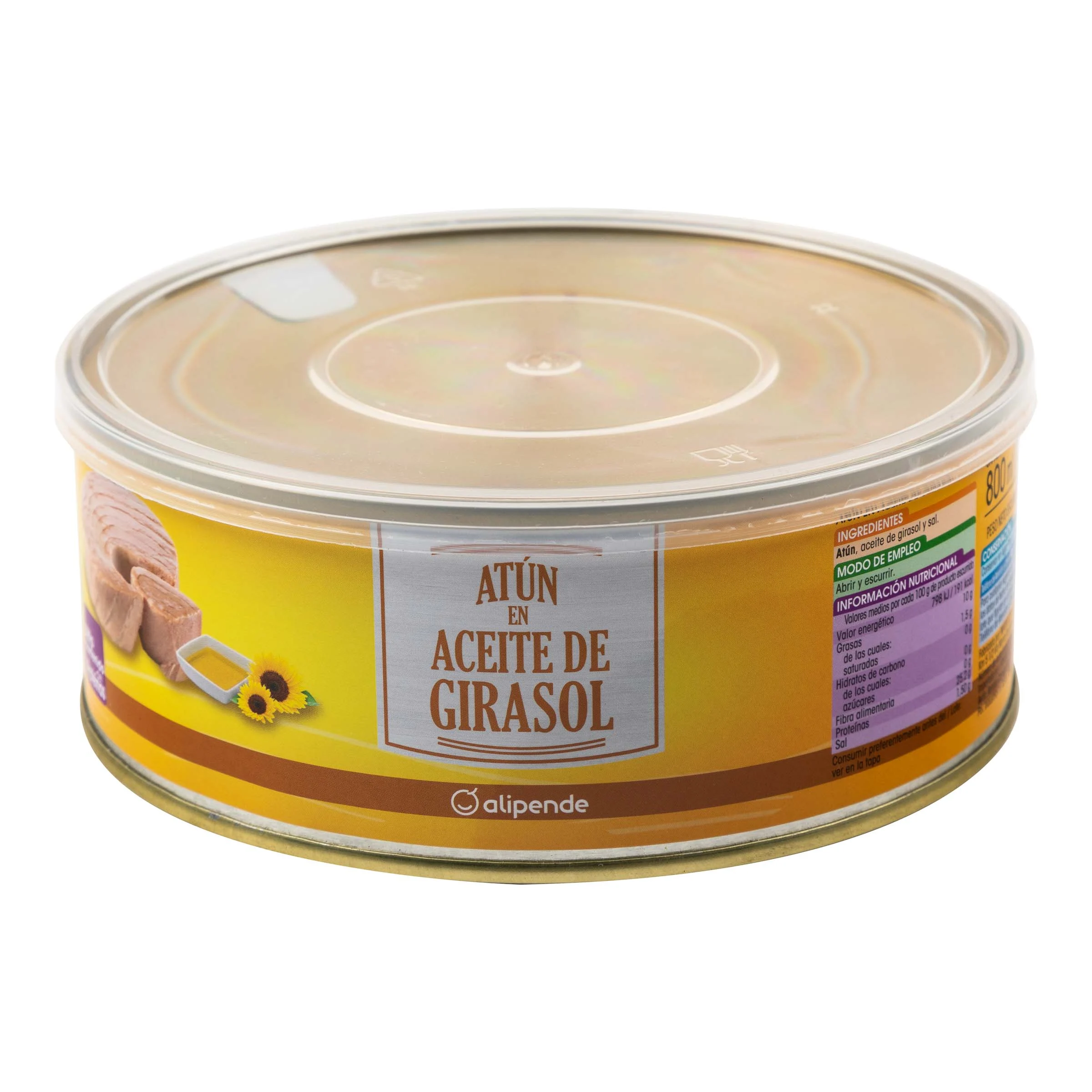 Atún Alipende 650gen aceite girasol