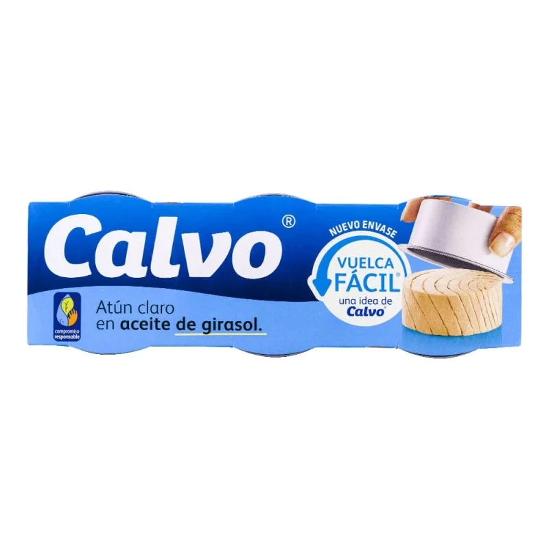 Atún claro en aceite girasol Calvo 3x65 g
