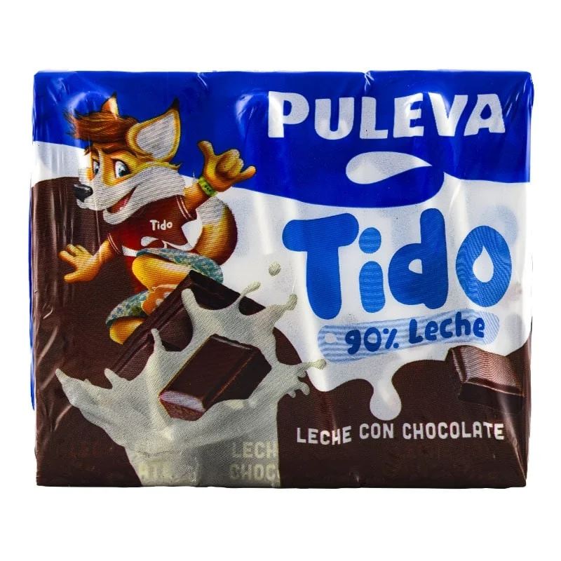 Batido de chocolate 90% leche sin gluten Puleva Tido 200 ml pack 6 bricks
