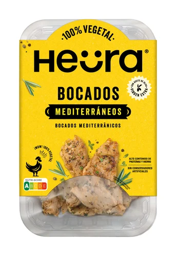 Bocados mediterráneos 100% vegetal Heüra 160g