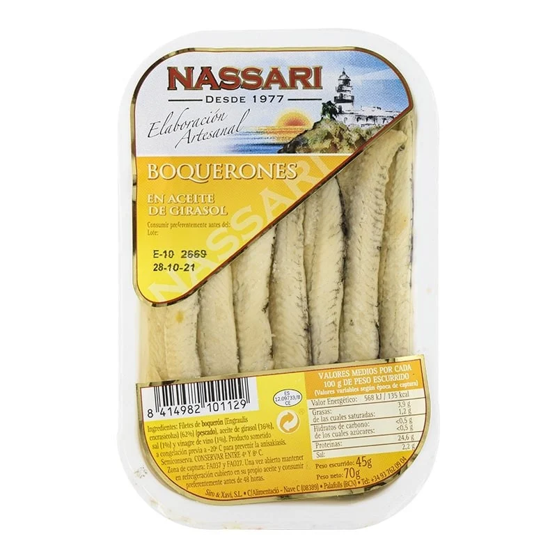 Boquerones en vinagre Nassari 70 g