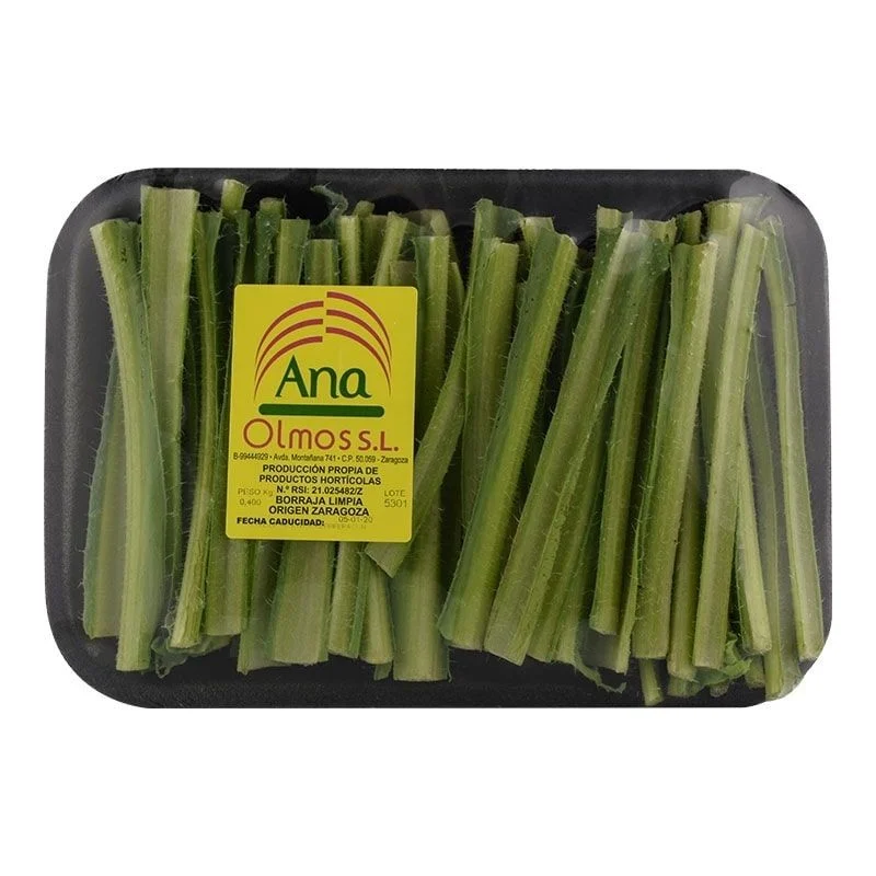 Borraja cortada y limpia bandeja 400 g