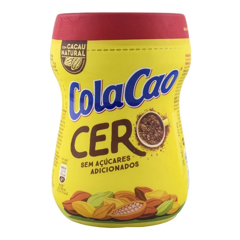 Cacao soluble sin azúcares añadidos ColaCao Cero bote 325 g