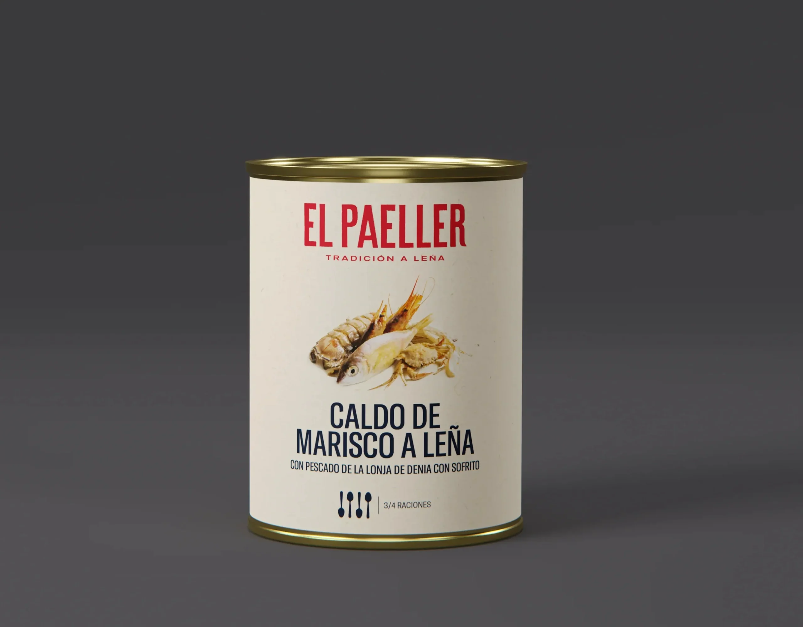 Caldo de marisco a Leña 1L El Paeller- Pack 3