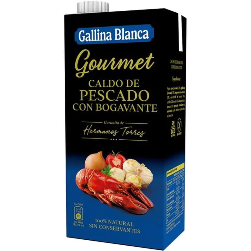Caldo de Pescado con Bogavante Gourmet de Gallina Blanca