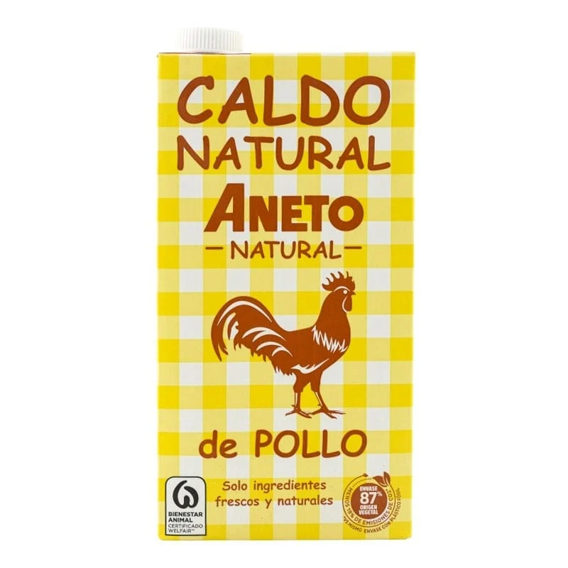 Caldo de pollo natural Aneto 1 litro