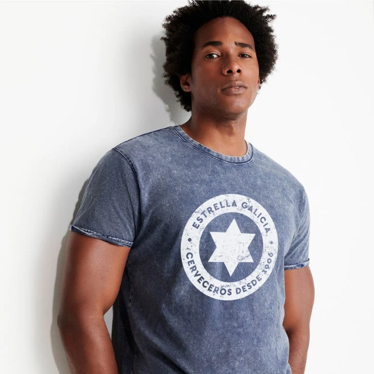 Camiseta Estrella Galicia Edición Limitada "Cerveceros desde 1906 Azul"