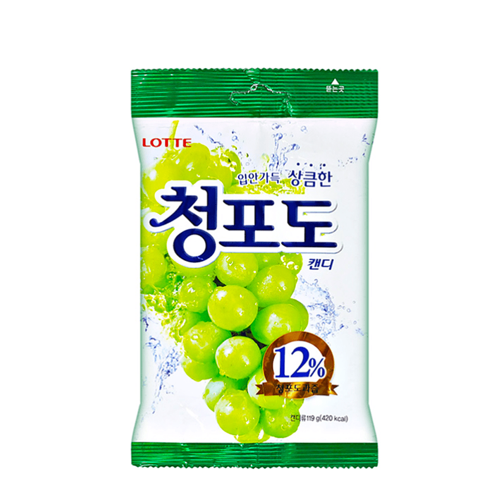 Caramelos de Uva Coreana ChungPodo 153g Lotte