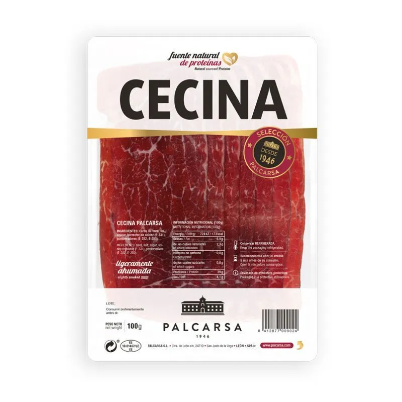 Cecina de León loncheada