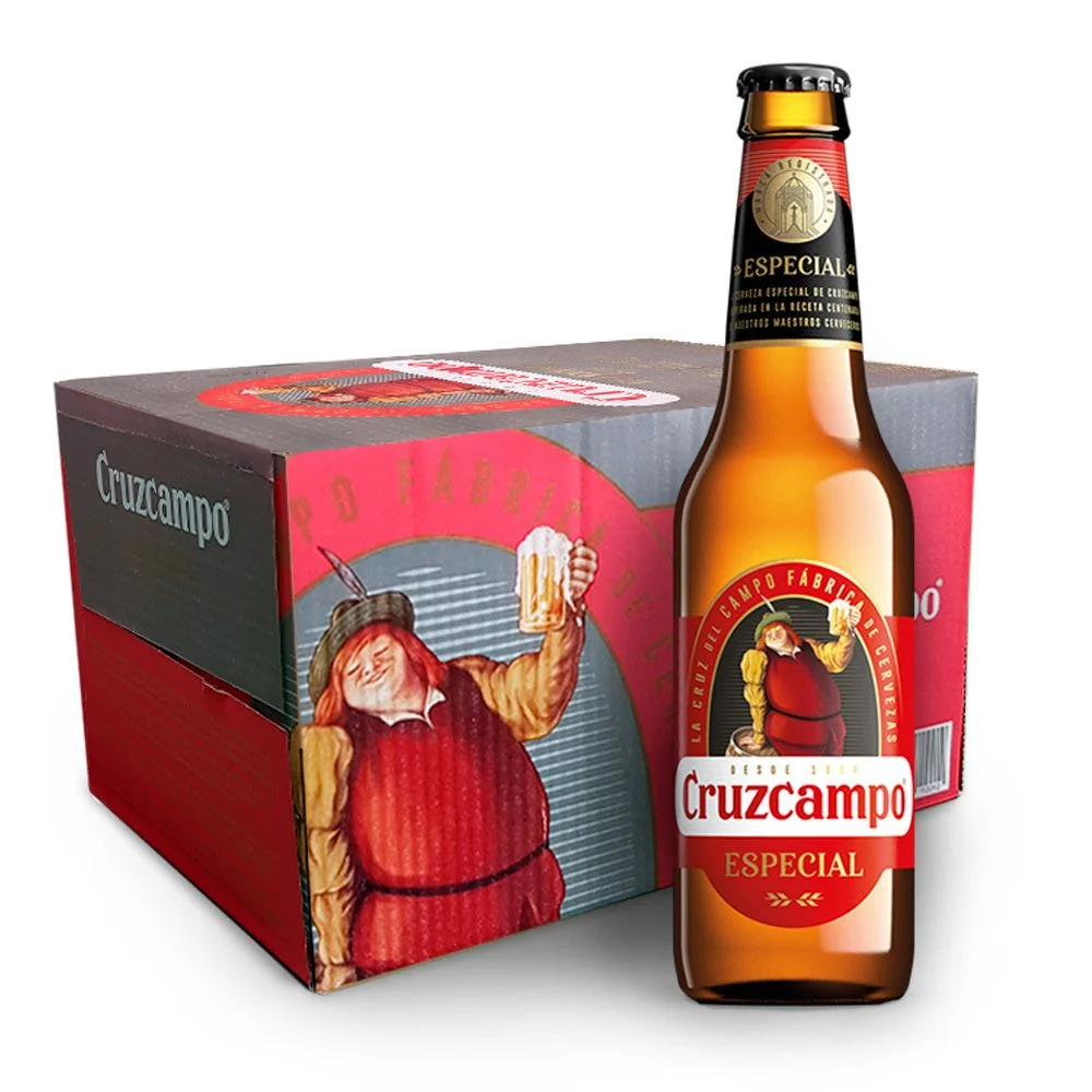 Cerveza Cruzcampo Botellín 33cl Caja 24 u.